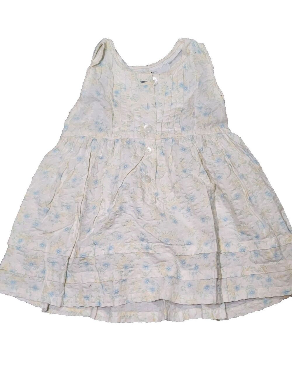 Vintage Sprockets Baby Girls Garden Floral Dress 18 Months Pastel Cottagecore
